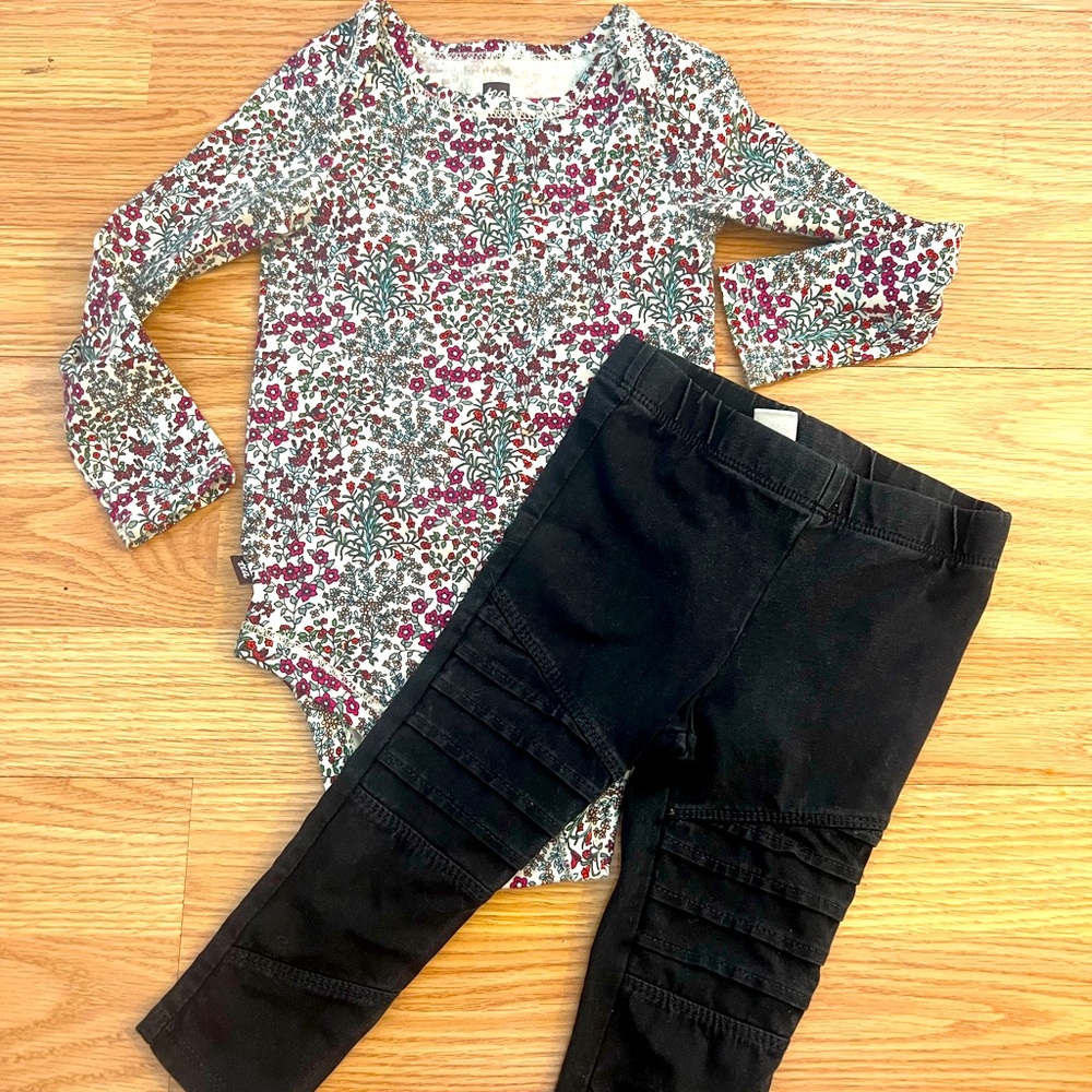 Tea Collection Floral Bodysuit